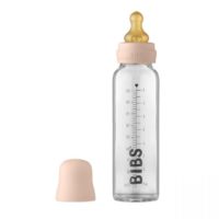 Скляна дитяча пляшечка BIBS Baby Glass Bottle 225 мл – Blush