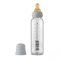 Скляна дитяча пляшечка BIBS Baby Glass Bottle 225 мл – Cloud
