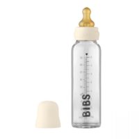 Скляна дитяча пляшечка BIBS Baby Glass Bottle 225 мл–Ivory