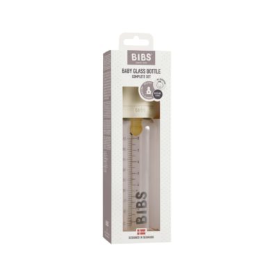 Скляна дитяча пляшечка BIBS Baby Glass Bottle 225 мл–Ivory - Зображення 2