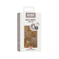 Змінні соски для BIBS Bottle Niple 2 pack Latex (повільний потік) - Зображення 2
