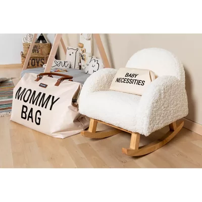 Крісло дитяче гойдалка Childhome - teddy white - Зображення 5