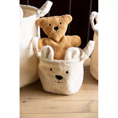 Набір корзин для іграшок Childhome Teddy білий - Зображення 3