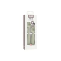 Набір дитячих ложок для годування BIBS Spoon Set Sage (2 шт) - Зображення 2