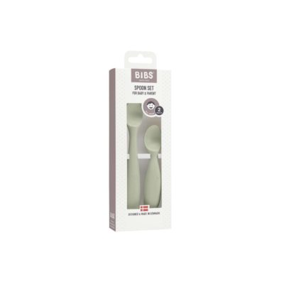 Набір дитячих ложок для годування BIBS Spoon Set Sage (2 шт) - Зображення 2