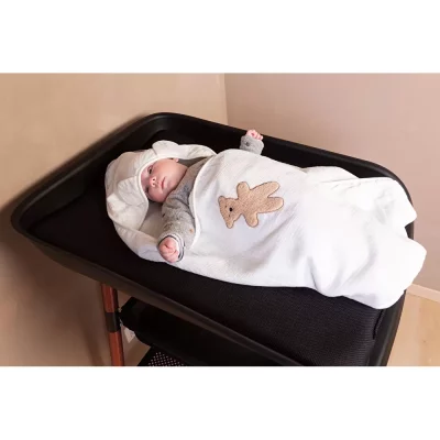 Рушник з капюшоном Childhome 80x80 муслінове - terry teddy - Зображення 4
