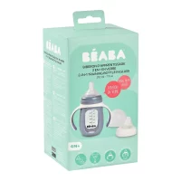 Поїльник склянний Beaba 2в1 210 мл, синій - Зображення 3
