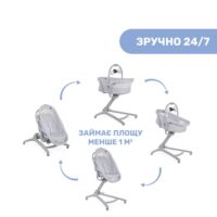 Ліжечко-стільчик Chicco Baby Hug Air 4 в 1 - Зображення 4