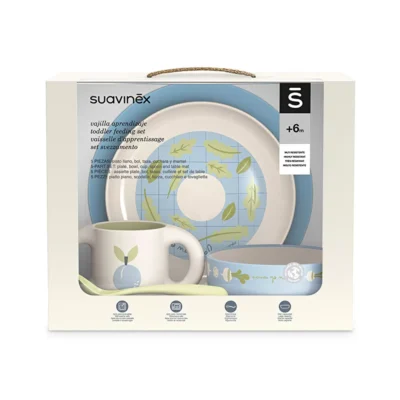 Набір посуду для годування/блакитний SUAVINEX - Зображення 2