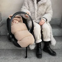 Elodie Details - Зимовий конверт для новонародженого в автокрісло,Pink Bouclé - Зображення 5
