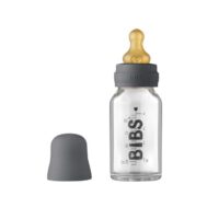 Скляна дитяча пляшечка BIBS Baby Glass Bottle 110 мл – Iron