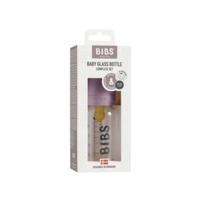 Скляна дитяча пляшечка BIBS Baby Glass Bottle110 мл – Mauve - Зображення 2