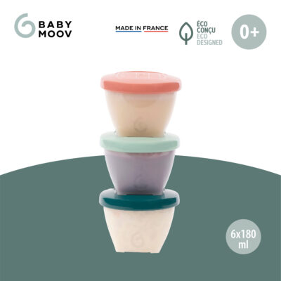 Набір контейнерів для їжі Babymoov Biosourced 250ml (x6) - Зображення 3