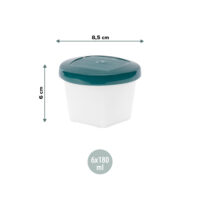 Набір контейнерів для їжі Babymoov Biosourced 180ml (x6) - Зображення 3