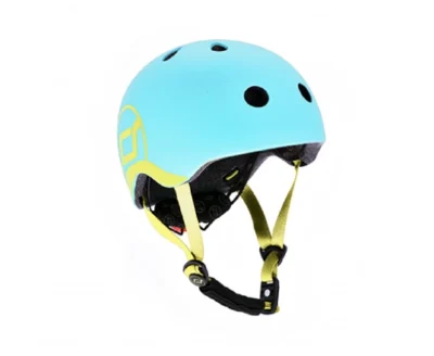 Шолом захисний дитячий Scoot and Ride, лохина, з ліхтариком, 45-51см