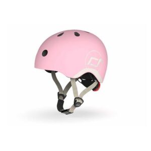 Шолом захисний дитячий Scoot and Ride, пастельно-рожевий, з ліхтариком, 45-51см