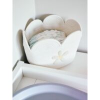 Корзина для іграшок Childhome Flower 30x20x15 см, білий - Зображення 4