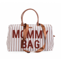 Сумка Childhome Mommy bag stripes, nude/terracotta