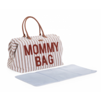 Сумка Childhome Mommy bag stripes, nude/terracotta - Зображення 4