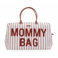 Сумка Childhome Mommy bag stripes, nude/terracotta - Зображення 2
