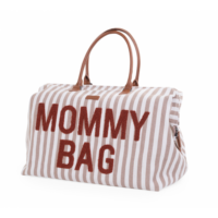 Сумка Childhome Mommy bag stripes, nude/terracotta - Зображення 3
