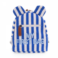 Рюкзак дитячий Childhome My first bag stripes ,electric blue