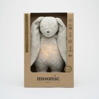 Зайчик Органічний співаючий з нічником Moonie,GRAY