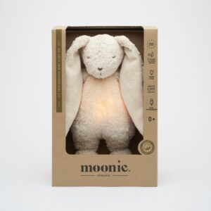 Зайчик Органічний співаючий з нічником Moonie,SAND