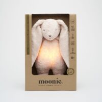 Зайчик Органічний співаючий з нічником Moonie, ROSE