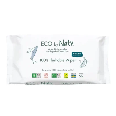 Органічний вологий туалетний папір Eco by Naty, 56 шт
