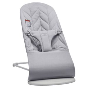 BabyBjorn - Крісло-шезлонг Bouncer Bliss Cotton Petal Quilt, Light Grey (світло-сірий)