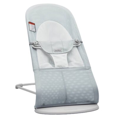 BabyBjorn - Крісло-шезлонг Bouncer Balance Soft Mesh, Silver/White