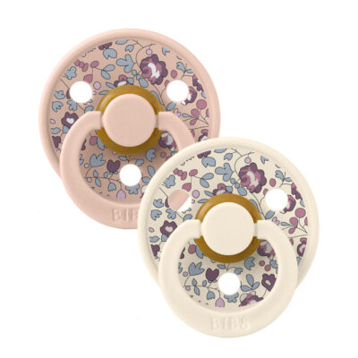 Пустушка BIBS x Liberty Colour Latex Round (кругла) – Eloise Blush / Ivory Mix (2 в упаковці)