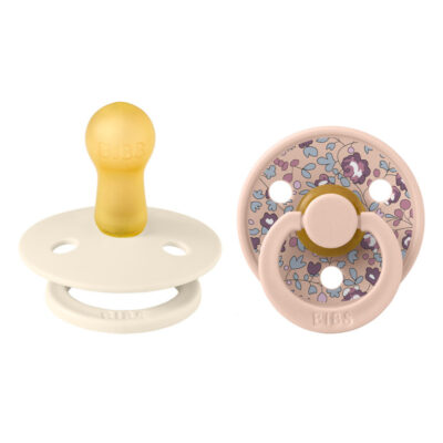 Пустушка BIBS x Liberty Colour Latex Round (кругла) – Eloise Blush / Ivory Mix (2 в упаковці) - Зображення 2