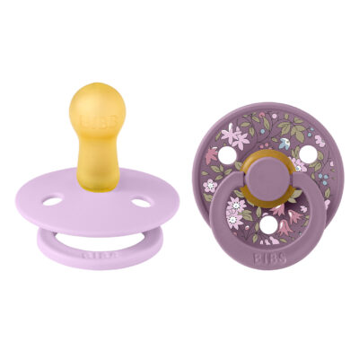 Пустушка BIBS x Liberty Colour Latex Round (кругла) – Chamomile Lawn Violet Sky / Mauve Mix (2 в упаковці) - Зображення 2