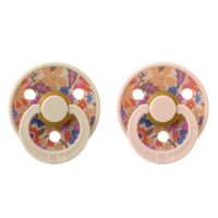 Пустушка BIBS x Liberty Colour Latex Round (кругла) June Blossom – Blush Mix (2 в упаковці) - Зображення 2