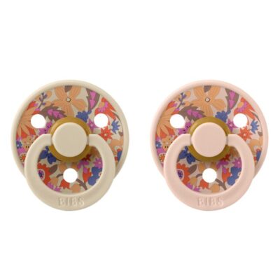 Пустушка BIBS x Liberty Colour Latex Round (кругла) June Blossom – Blush Mix (2 в упаковці) - Зображення 2