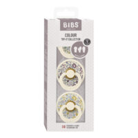 Набір сосок пустушок BIBS x Liberty Try It Colour (3 в упаковці) – Eloise / Ivory - Зображення 2