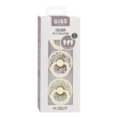 Набір сосок пустушок BIBS x Liberty Try It Colour (3 в упаковці) – Eloise / Ivory - Зображення 2