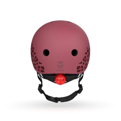 Шолом захисний дитячий Scoot and Ride, вишневий з ліхтариком 45-51см - Зображення 4