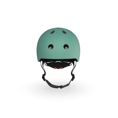 Шолом захисний дитячий Scoot and Ride, сіро-зелений, з ліхтариком, 51-53см - Зображення 3
