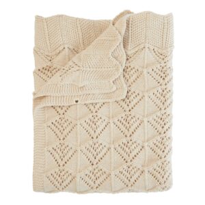 В’язана ковдра BIBS Knitted Blanket Wavy,Ivory