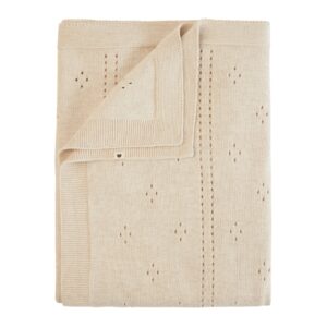 В’язана ковдра BIBS Knitted Blanket Pointelle,Ivory