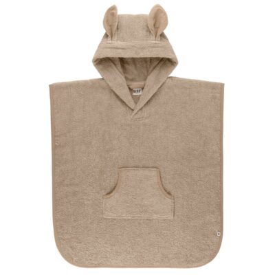 Рушник пончо з капюшоном BIBS Kangaroo Poncho Toddler, Vanilla