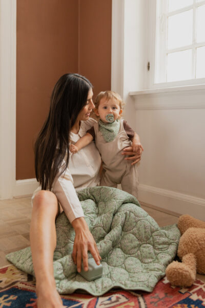 Стьобана ковдра BIBS x Liberty Quilted Blanket, Ivory — изображение 4