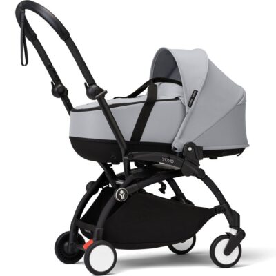 Коляска 2 в 1 Stokke YOYO³ Newborn Shell Black, Stone - Зображення 2