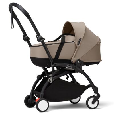 Коляска 2 в 1 Stokke YOYO³ Newborn Shell Black, Taupe - Зображення 2