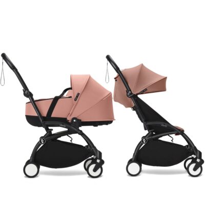 Коляска 2 в 1 Stokke YOYO³ Newborn Shell Black, Ginger