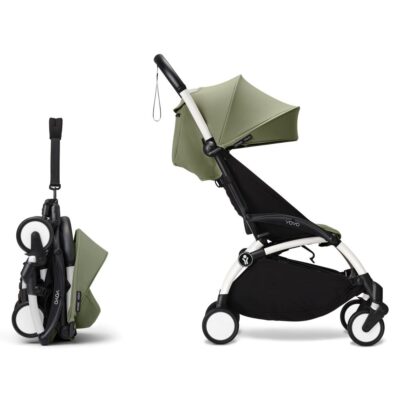 Прогулянкова коляска Stokke YOYO³ White, Olive - Зображення 2
