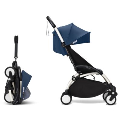 Прогулянкова коляска Stokke YOYO³ White, Air France Blue - Зображення 4